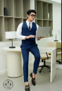 VEST CARO XANH ĐẬM 920