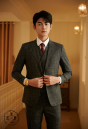 VEST TRẮNG ĐEN XƯỚC