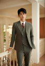VEST SỌC XÁM ĐẬM TO