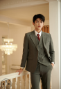 VEST SỌC XÁM ĐẬM TO