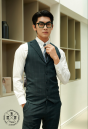 VEST CARO XANH RÊU 565