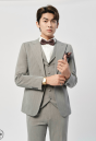 VEST SỌC XÁM TO