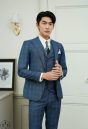 VEST CARO XANH 