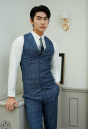 VEST CARO XANH 