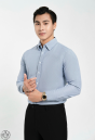 SƠ MI CHẤM BI XANH 
