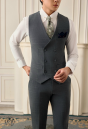 VEST CARO XÁM 562