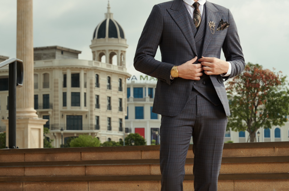 VEST KẺ XÁM 1735