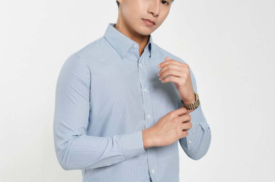 SƠ MI XANH SỌC
