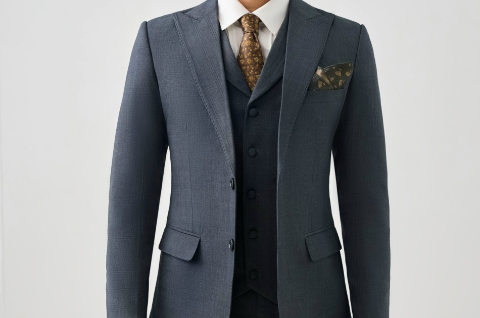 VEST CARO XÁM 7623
