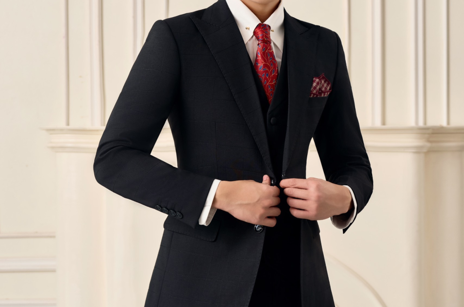 VEST CARO ĐEN 04