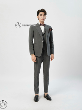 VEST SỌC XÁM ĐẬM TO