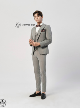 VEST SỌC XÁM TO