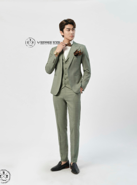 VEST XANH NHẠT XƯỚC
