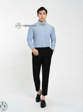 SƠ MI SỌC XANH TO