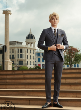 VEST KẺ XÁM 1735