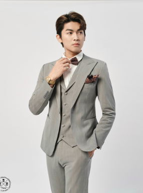 VEST SỌC XÁM TO