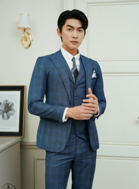 VEST CARO XANH 